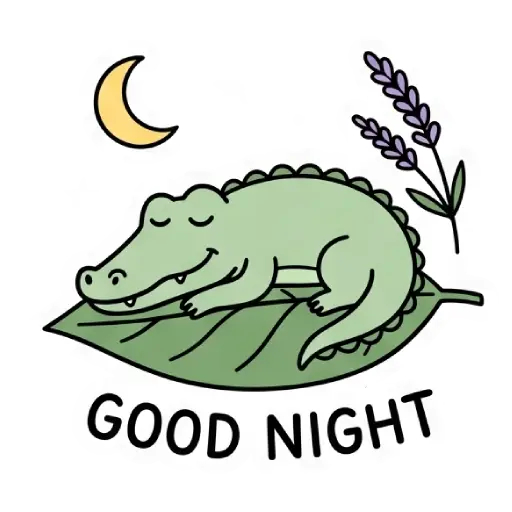 florak stickers, cute, funny, stickers, WhatsApp stickers, sticker pack, Alligator (25)